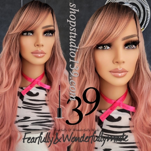 Rosegold Beautiful beach wave bang wig 😍 ♥️ - Picture 1 of 3